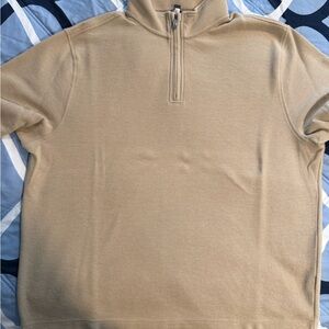 Van Heusen Men's Beige Zip-Up Sweater